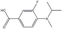  3-fluoro-4-[methyl(propan-2-yl)amino]benzoic acid