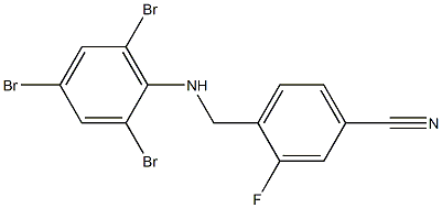 3-fluoro-4-{[(2,4,6-tribromophenyl)amino]methyl}benzonitrile