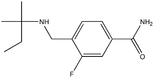 3-fluoro-4-{[(2-methylbutan-2-yl)amino]methyl}benzamide