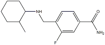 3-fluoro-4-{[(2-methylcyclohexyl)amino]methyl}benzamide Structure