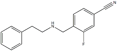 3-fluoro-4-{[(2-phenylethyl)amino]methyl}benzonitrile Structure
