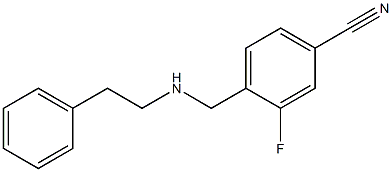 3-fluoro-4-{[(2-phenylethyl)amino]methyl}benzonitrile 结构式