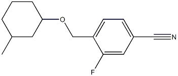 3-fluoro-4-{[(3-methylcyclohexyl)oxy]methyl}benzonitrile
