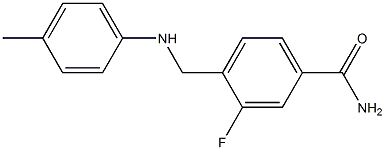 3-fluoro-4-{[(4-methylphenyl)amino]methyl}benzamide
