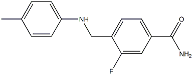  3-fluoro-4-{[(4-methylphenyl)amino]methyl}benzamide