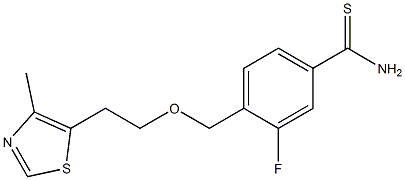 3-fluoro-4-{[2-(4-methyl-1,3-thiazol-5-yl)ethoxy]methyl}benzene-1-carbothioamide