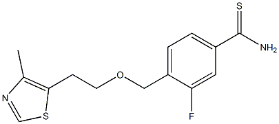  3-fluoro-4-{[2-(4-methyl-1,3-thiazol-5-yl)ethoxy]methyl}benzene-1-carbothioamide