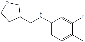 3-fluoro-4-methyl-N-(oxolan-3-ylmethyl)aniline