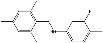  3-fluoro-4-methyl-N-[(2,4,6-trimethylphenyl)methyl]aniline