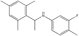  3-fluoro-4-methyl-N-[1-(2,4,6-trimethylphenyl)ethyl]aniline