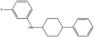 3-fluoro-N-(4-phenylcyclohexyl)aniline Struktur