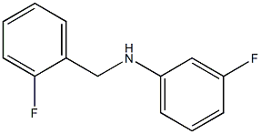 3-fluoro-N-[(2-fluorophenyl)methyl]aniline,,结构式