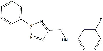 3-fluoro-N-[(2-phenyl-2H-1,2,3-triazol-4-yl)methyl]aniline Struktur