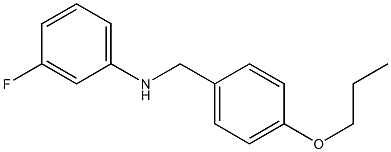  3-fluoro-N-[(4-propoxyphenyl)methyl]aniline