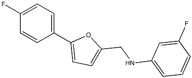 3-fluoro-N-{[5-(4-fluorophenyl)furan-2-yl]methyl}aniline Structure