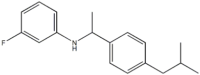 3-fluoro-N-{1-[4-(2-methylpropyl)phenyl]ethyl}aniline|