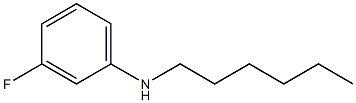 3-fluoro-N-hexylaniline,,结构式