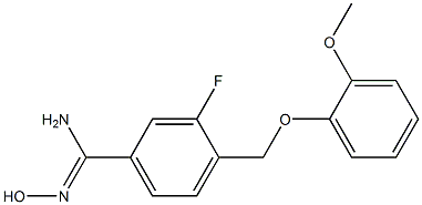 3-fluoro-N'-hydroxy-4-[(2-methoxyphenoxy)methyl]benzenecarboximidamide