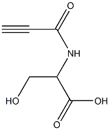 3-hydroxy-2-(propioloylamino)propanoic acid Structure