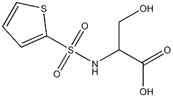 3-hydroxy-2-[(thien-2-ylsulfonyl)amino]propanoic acid Structure