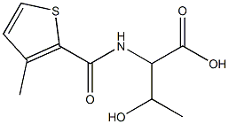 3-hydroxy-2-{[(3-methylthien-2-yl)carbonyl]amino}butanoic acid Structure