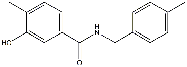 3-hydroxy-4-methyl-N-[(4-methylphenyl)methyl]benzamide Structure