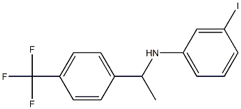 3-iodo-N-{1-[4-(trifluoromethyl)phenyl]ethyl}aniline 结构式