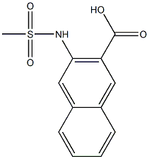 3-methanesulfonamidonaphthalene-2-carboxylic acid,,结构式