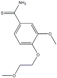 3-methoxy-4-(2-methoxyethoxy)benzenecarbothioamide Structure