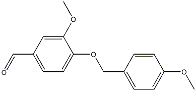 3-methoxy-4-[(4-methoxybenzyl)oxy]benzaldehyde,,结构式