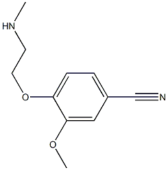 3-methoxy-4-[2-(methylamino)ethoxy]benzonitrile Struktur