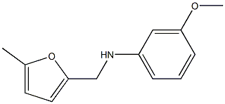 3-methoxy-N-[(5-methylfuran-2-yl)methyl]aniline Struktur