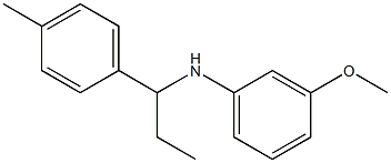 3-methoxy-N-[1-(4-methylphenyl)propyl]aniline Structure