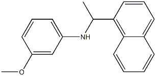 3-methoxy-N-[1-(naphthalen-1-yl)ethyl]aniline,,结构式