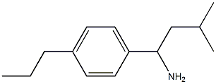 3-methyl-1-(4-propylphenyl)butan-1-amine,,结构式