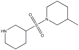3-methyl-1-(piperidin-3-ylsulfonyl)piperidine Structure
