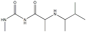 3-methyl-1-{2-[(3-methylbutan-2-yl)amino]propanoyl}urea Struktur