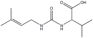 3-methyl-2-({[(3-methylbut-2-enyl)amino]carbonyl}amino)butanoic acid