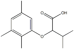 3-methyl-2-(2,3,5-trimethylphenoxy)butanoic acid 化学構造式