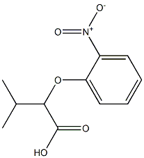3-methyl-2-(2-nitrophenoxy)butanoic acid Structure