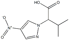 3-methyl-2-(4-nitro-1H-pyrazol-1-yl)butanoic acid,,结构式