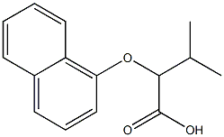 3-methyl-2-(naphthalen-1-yloxy)butanoic acid Structure