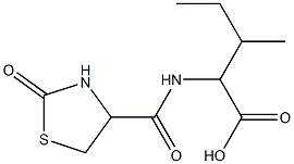 3-methyl-2-[(2-oxo-1,3-thiazolidin-4-yl)formamido]pentanoic acid Structure
