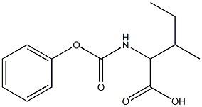 3-methyl-2-[(phenoxycarbonyl)amino]pentanoic acid,,结构式