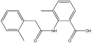 3-methyl-2-[2-(2-methylphenyl)acetamido]benzoic acid Structure