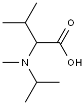 3-methyl-2-[methyl(propan-2-yl)amino]butanoic acid Struktur
