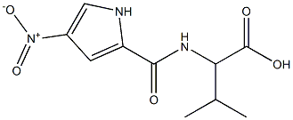 3-methyl-2-{[(4-nitro-1H-pyrrol-2-yl)carbonyl]amino}butanoic acid Struktur