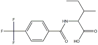 3-methyl-2-{[4-(trifluoromethyl)phenyl]formamido}pentanoic acid Structure