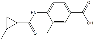 3-methyl-4-{[(2-methylcyclopropyl)carbonyl]amino}benzoic acid