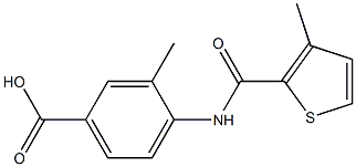 3-methyl-4-{[(3-methylthien-2-yl)carbonyl]amino}benzoic acid Structure